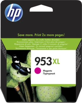 Hewlett Packard (HP) HP 953XL didelio našumo purpurinė rašalo kasetė, 1600 puslapių, skirta HP OfficeJet Pro 8218,8710,8720,8730,8740
