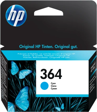 Hewlett Packard (HP) HP 364 rašalo kasetė, žydra, Vivera (DE), Photosmart C5380 C6380 D5460 Photosmart B8550