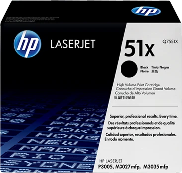 Hewlett Packard (HP) HP Toneris Juodas 51X for LaserJet P3005/M3035mfp/M3027mfp (13,000 pages)