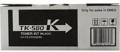 Dažomieji milteliai KYOCERA TK-580K, Juoda