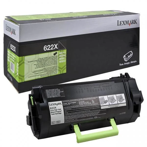 Lexmark 62D2X0E | 622XE itin didelės našumo korporacinė kasetė (45k) | Kasetė | Juodas