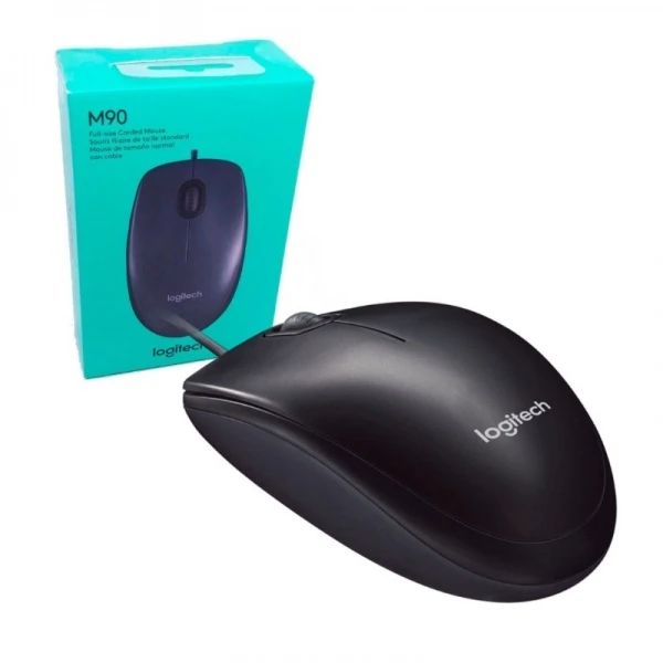 Optinė pelė su laidu Logitech M90 juoda