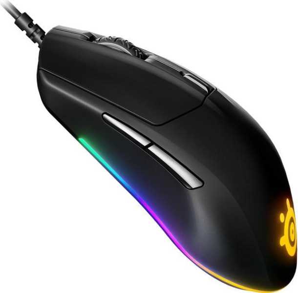 Žaidimų pelė SteelSeries su laidu Rival 3, Juodos spalvos