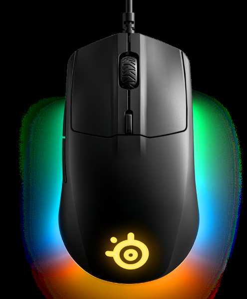Žaidimų pelė SteelSeries su laidu Rival 3, Juodos spalvos