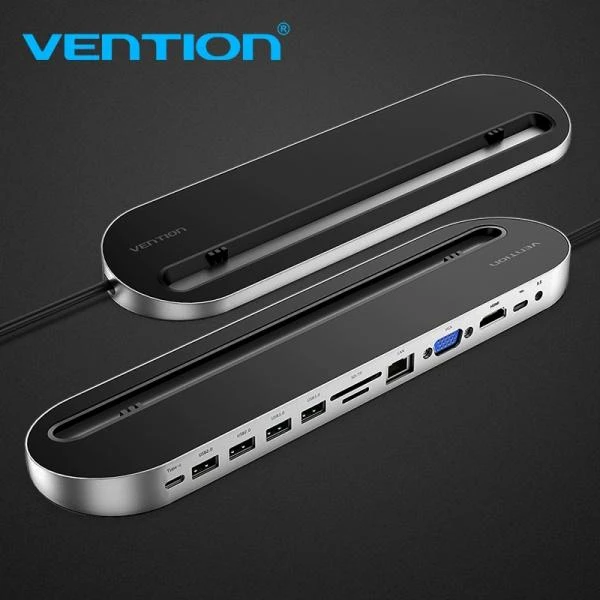 Vention 12in1 doko stotelė su išdėstytomis jungtimis
