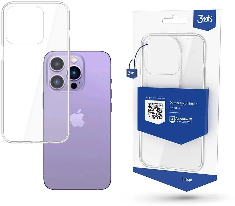 Dėklas 3mk Clear Case 1,2mm Apple iPhone 14 Pro