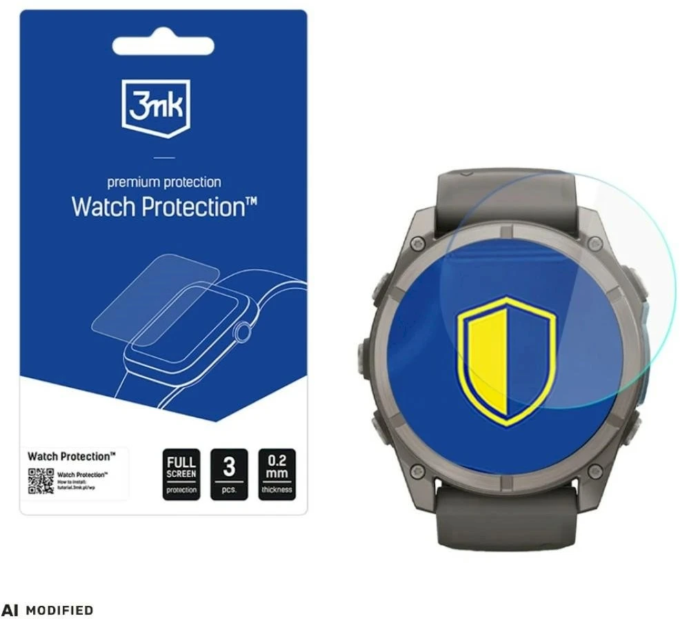 Szkło hybrydowe 3MK FlexibleGlass Watch do Garmin Fenix 9 51mm