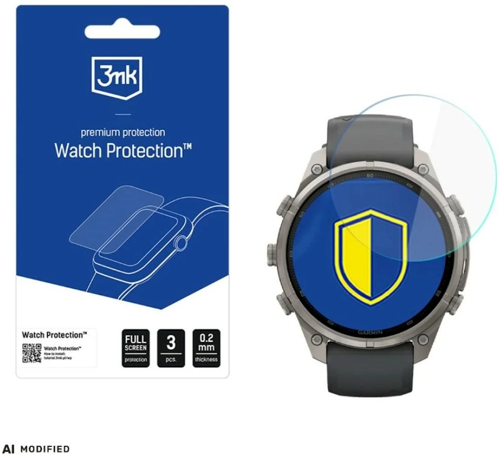 Szkło hybrydowe 3MK FlexibleGlass Watch do Garmin Fenix 9 Pro 47mm