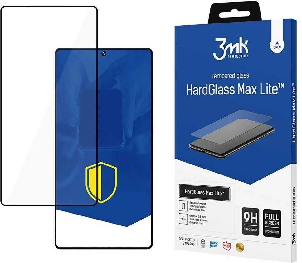 LCD apsauginis stikliukas 3mk Hard Glass Max Lite Samsung S938 S25 Ultra juodas
