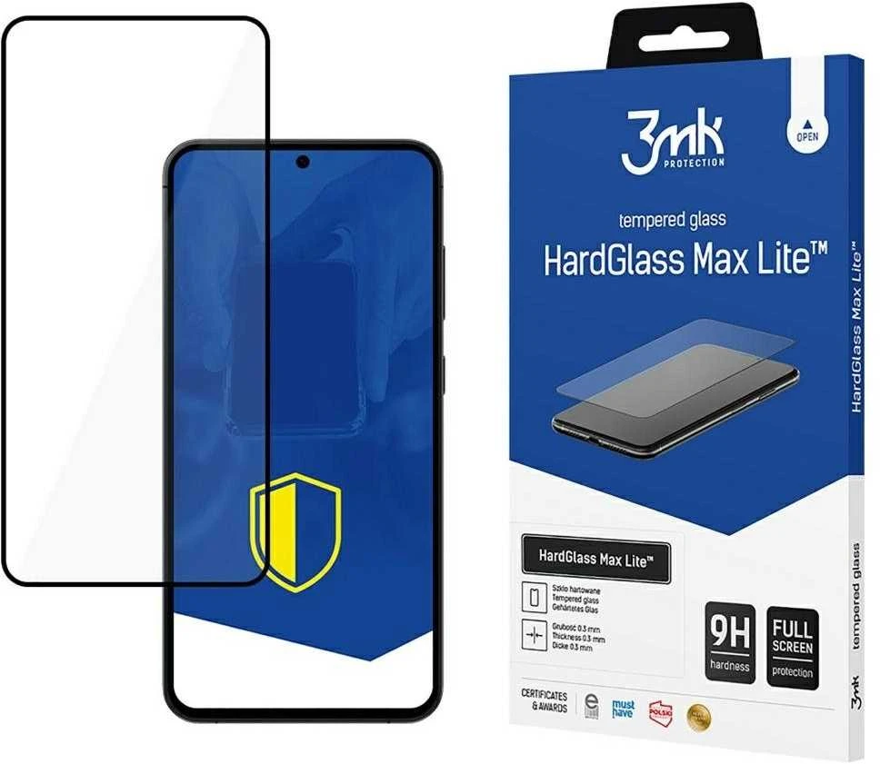 LCD apsauginis stikliukas 3mk Hard Glass Max Lite Samsung S936 S25 Plus juodas