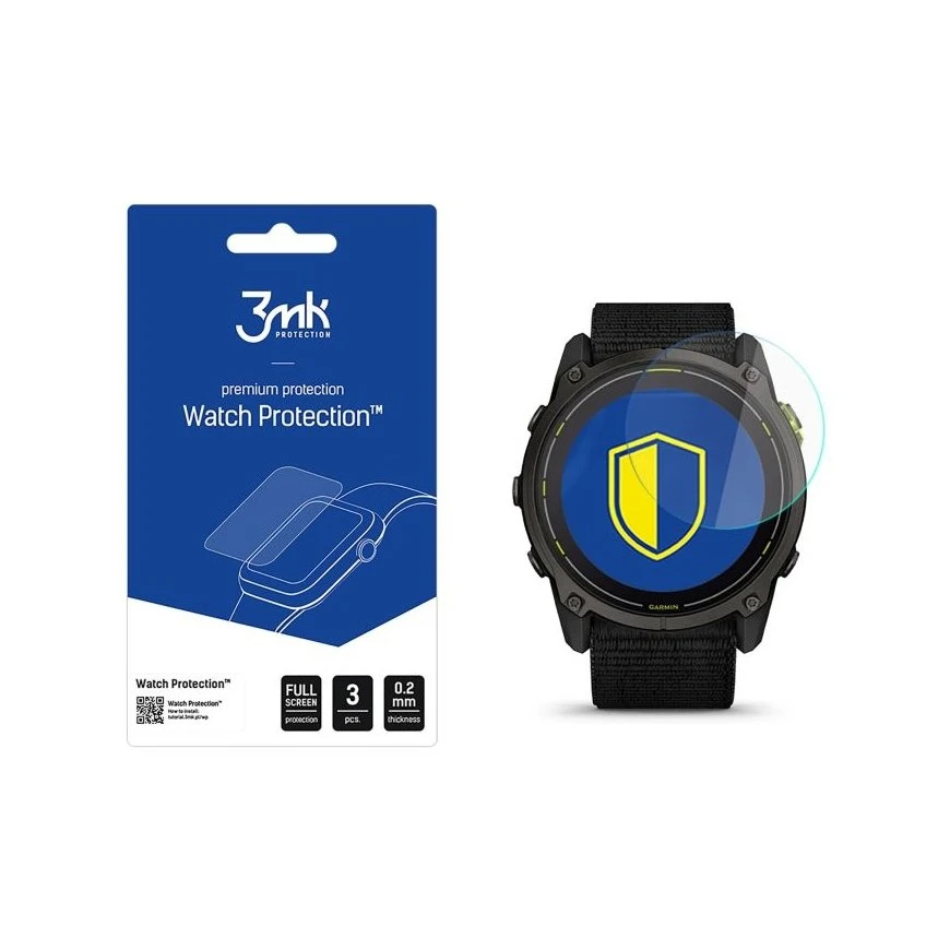 Hybrid Glass 3mk Watch Protection FlexibleGlass, skirtas Garmin Enduro 3