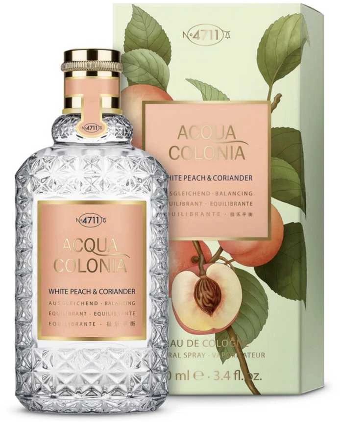 4711 Acqua Colonia Baltas Peach & Coriander EDC odekolonas unisex, 100 ml