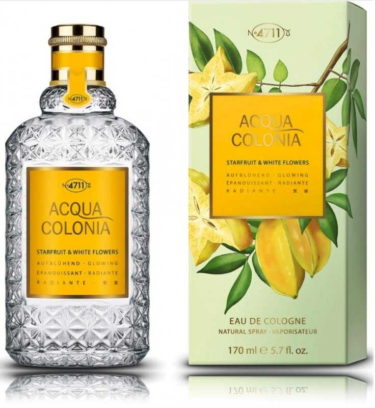 Odekolonas 4711 Acqua Colonia Starfruit and Baltas Flowers Eau De Cologne Purškiklis 170ml