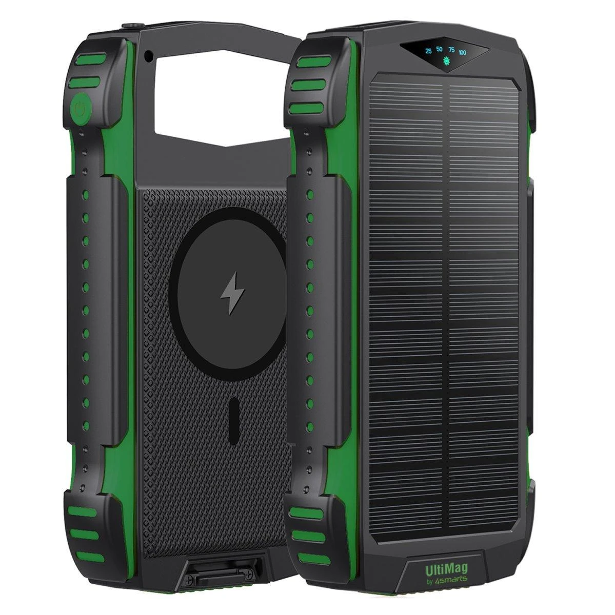 4Smarts Solar Power Bank Rugged TitanPack UltiMag 20000mAh Žalias ( Žalias)
