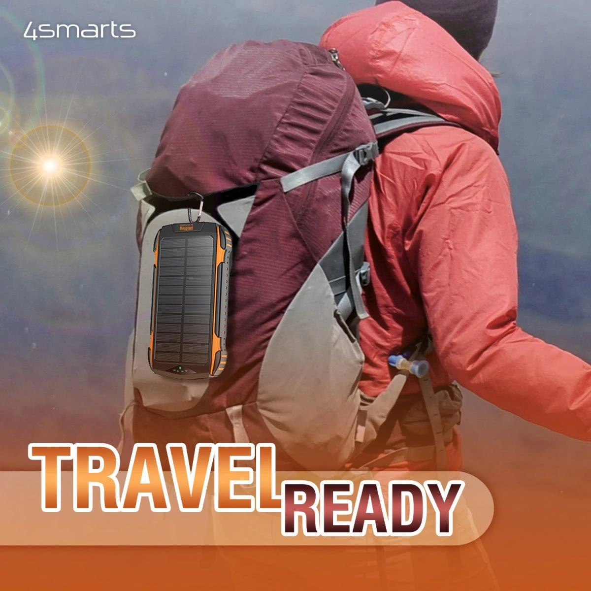 4Smarts Solar Power Bank Rugged TitanPack UltiMag 20000mAh juodas (juodas)