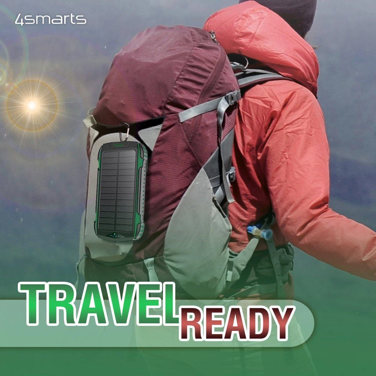 4Smarts Solar Power Bank Rugged TitanPack UltiMag 20000mAh Žalias ( Žalias)
