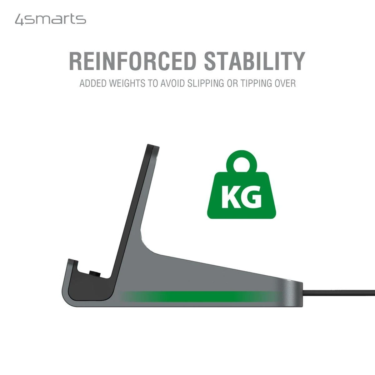 4smarts docking station planšetiniams kompiuteriams VoltDock USB-C 60W Gunmetal 462261