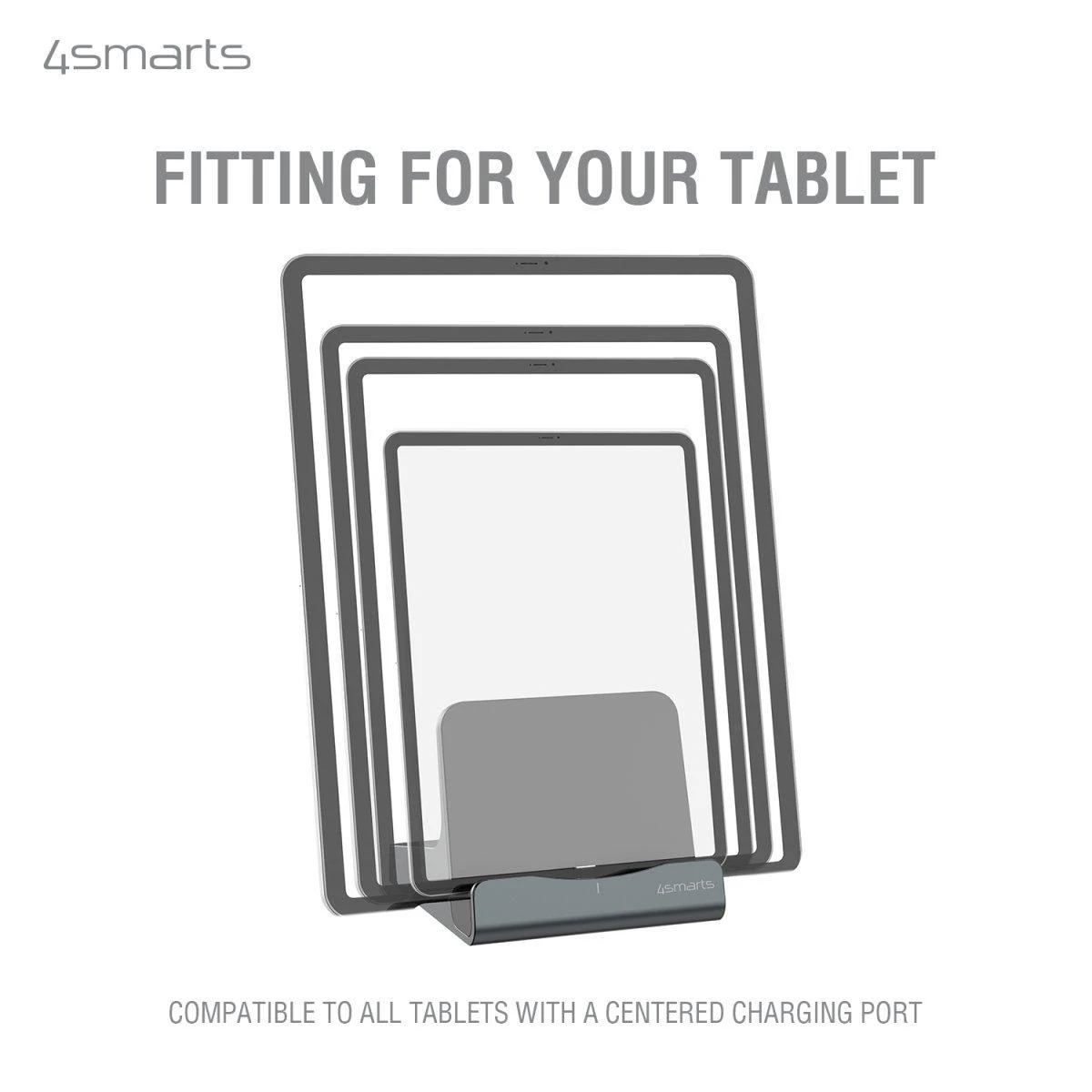 4smarts docking station planšetiniams kompiuteriams VoltDock USB-C 60W Gunmetal 462261