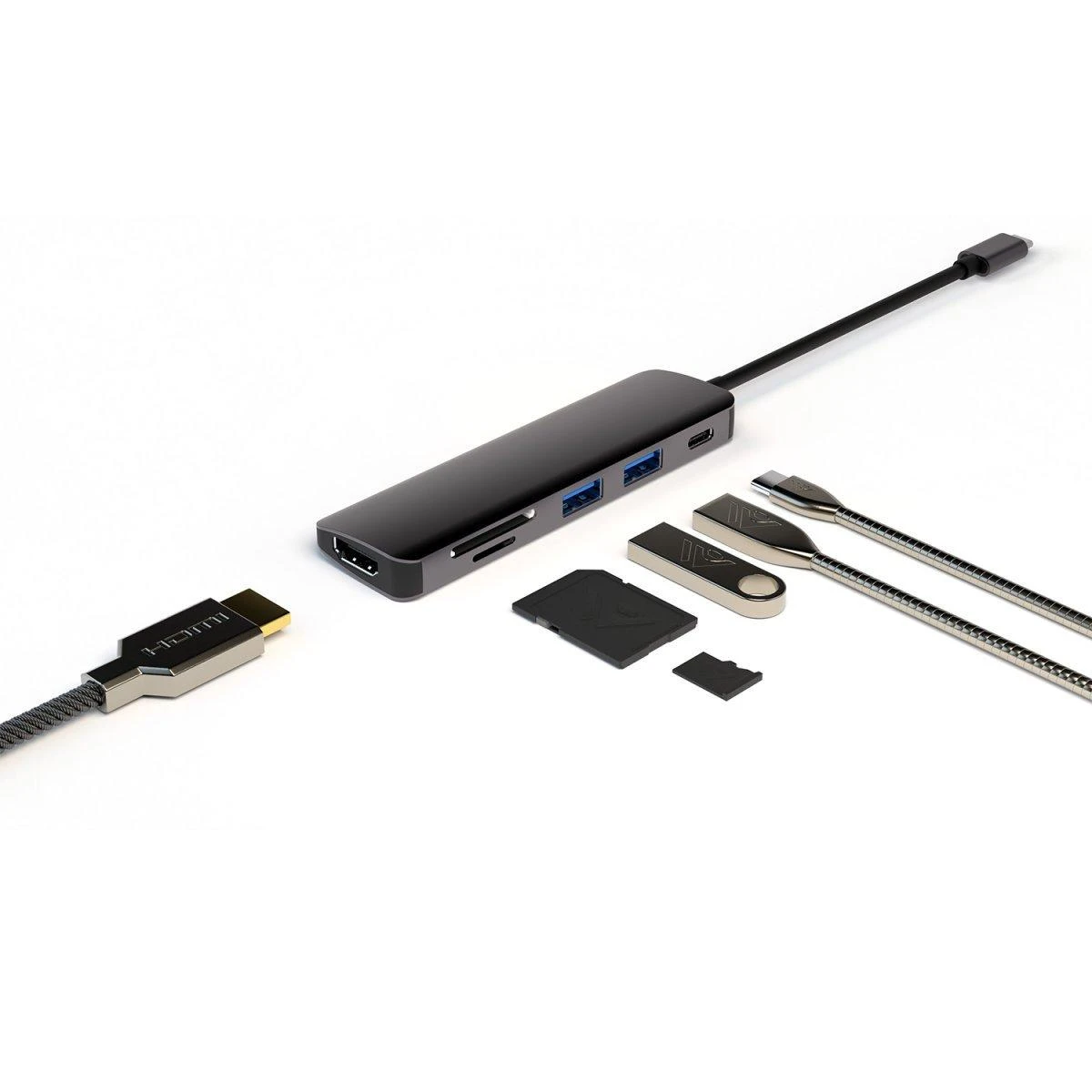 4smarts 6in1 adapteris su priedais