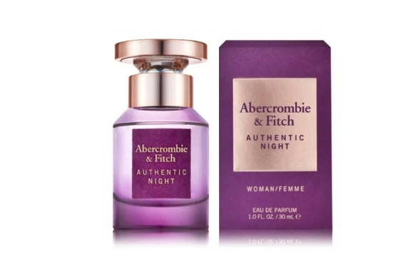 Abercrombie & Fitch Authentic Night Women EDP parfumuotas vanduo moterims, 30 ml