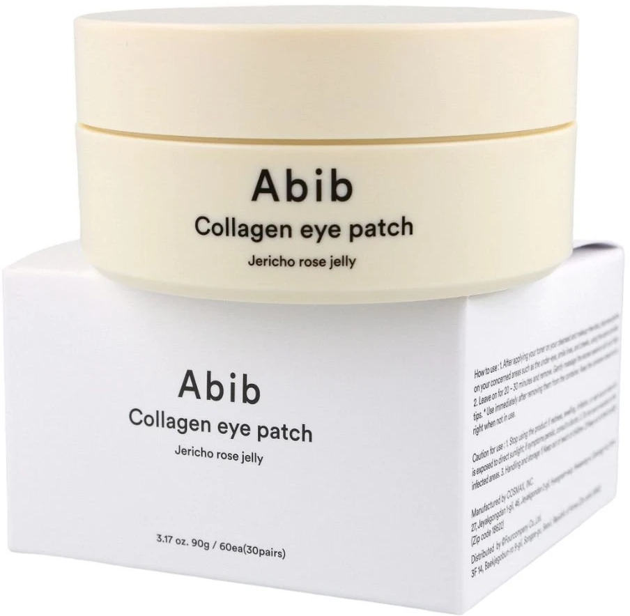 Abib Jericho Rose Jelly drėkinamieji paakių pleistrai su kolagenu, 60vnt