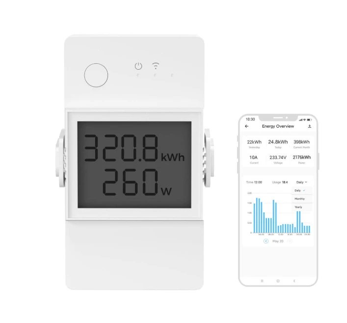 SONOFF POW Elite 16A 1 kanalo relė su elektros sanaudų matavimu (POWR316D Elite)