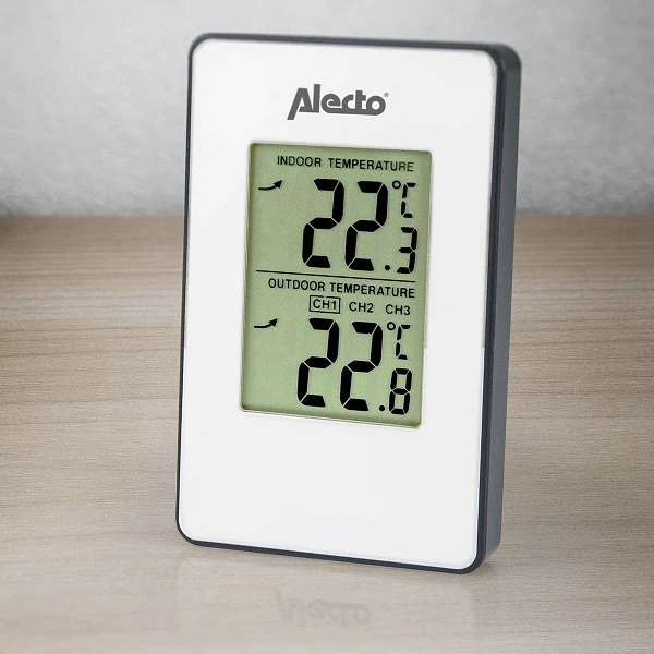 Alecto ALECTO WS-1050 meteorologinė stotelė su išoriniu jutikliu, balta
