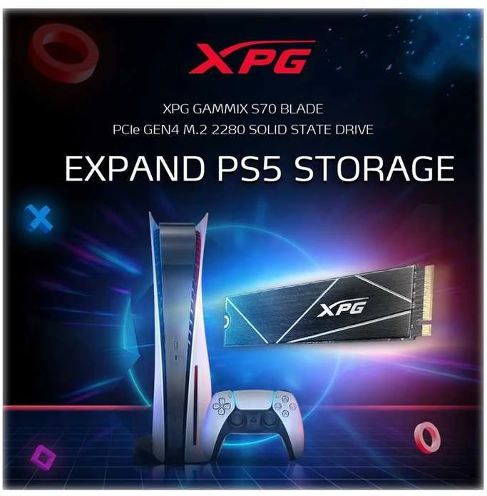 Kietasis diskas Adata XPG Gammix S70 Blade M.2 NVMe PCIe4x4, 1TB