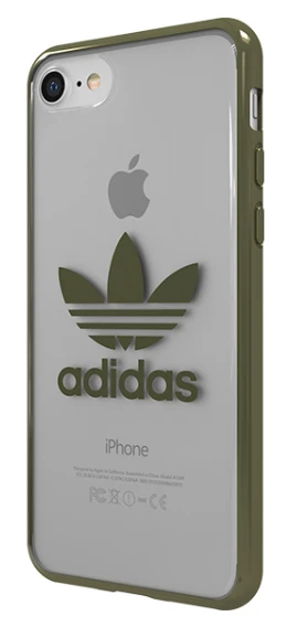 Adidas Clear Case Silikoninis dėklas Apple iPhone 7 / 8 Transparent - Žalias