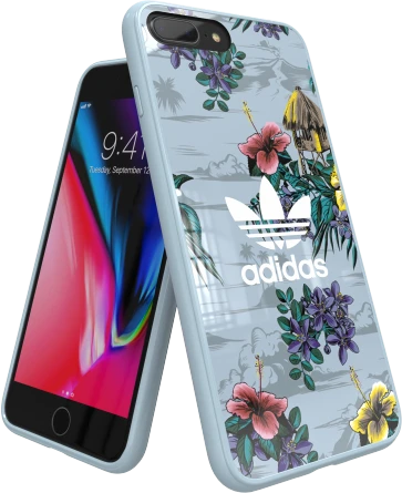 Apple iPhone X / XS Adidas OR Snap dėklas Floral pilkos spalvos
