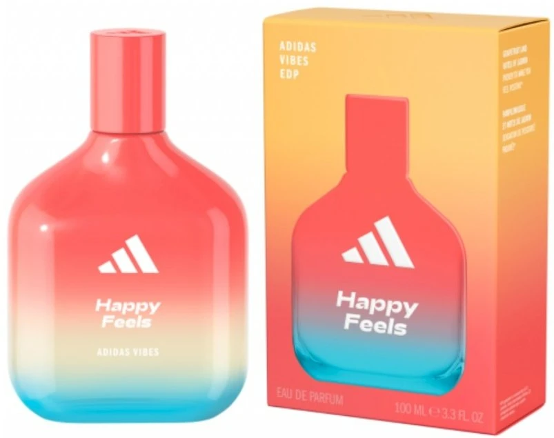 Adidas Vibes Happy Feels EDP parfumuotas vanduo unisex, 100 ml