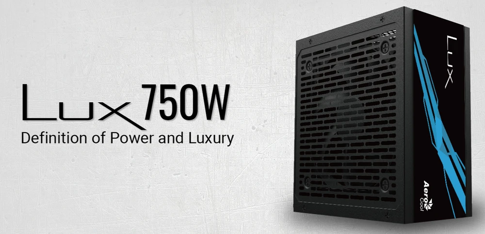Aerocool LUX750 maitinimo blokas 750 W 20+4 pin ATX ATX Juoda