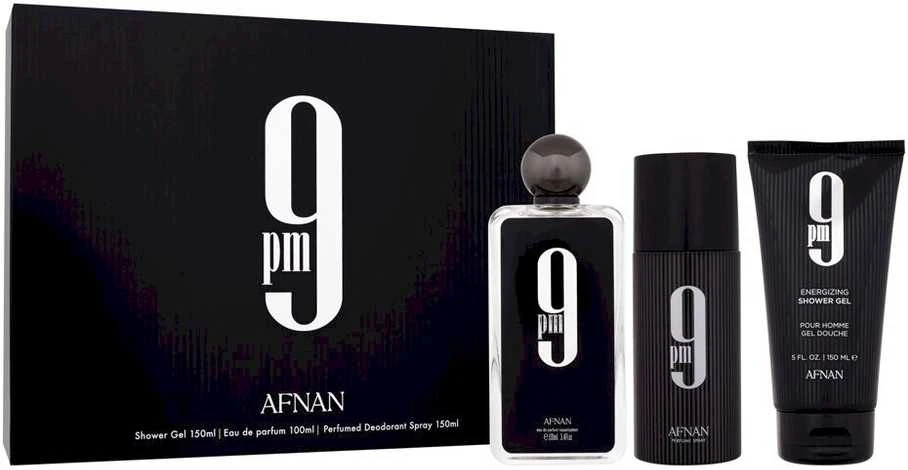 Kvepalų rinkinys vyrams Afnan PM9 (kvepalai EDP, 100 ml + dušo gelis 200 ml + dezodorantas 250 ml)