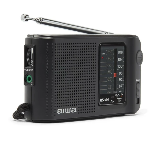 Aiwa Radijo imtuvas FM/AM su 3.5mm lizdu, juodas