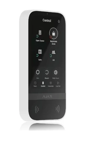 Signalizacijos Klaviatūra Ajax Keypad TouchScreen ASP, Baltos spalvos