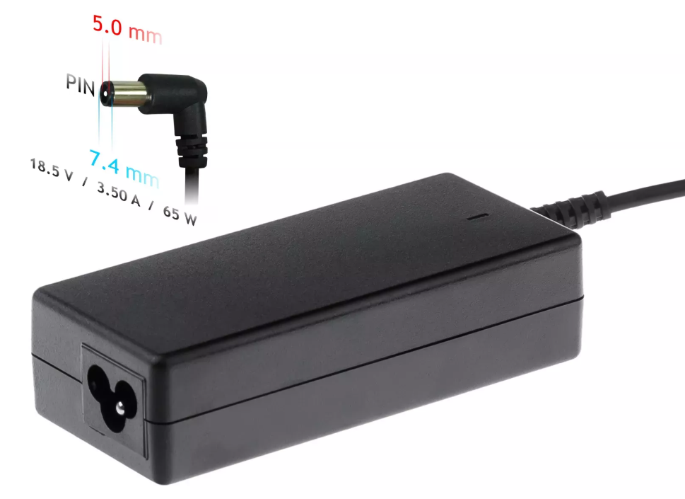 Kintamosios srovės adapteris akyga ak-nd-03 nešiojamam kompiuteriui Compaq, AG (18,5 v; 3,5 a; 65w; 7,4 mm x 5 mm)
