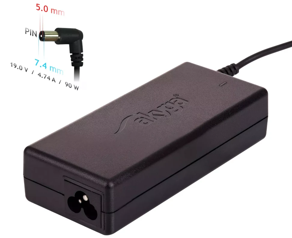 AKYGA AK-ND-04 nešiojamojo kompiuterio maitinimo adapteris AK-ND-04 19V/4.74A 90W 7.4x5.0 mm + kaištis HP
