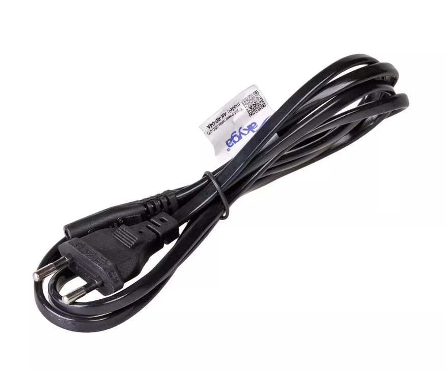 Akyga AK-RD-04A maitinimo laidas nešiojamam kompiuteriui 2 kontaktų IEC C7 / CEE 7/16 Europlug 0,5 m