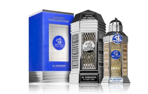 Al Haramain 50 Years Platinum Oud EDP parfumuotas vanduo Unisex, 100 ml