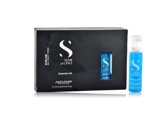 Alfaparf Milano Semi Di Lino Sublime eterinio aliejaus ampulės 12x13ml