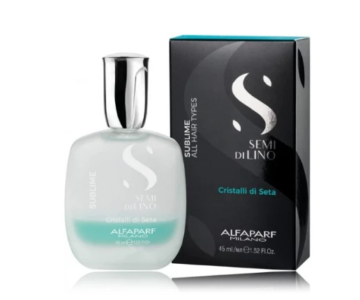 Alfaparf Milano Semi Di Lino Sublime Cristalli Di Seta dvifazis serumas 45ml