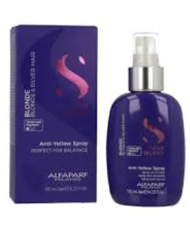 Alfaparf Milano Semi Di Lino Skirtas šviesiems plaukams and Sidabrinis Purškiklis natūraliai šviesiems tiek šviesintiems plaukams 125ml