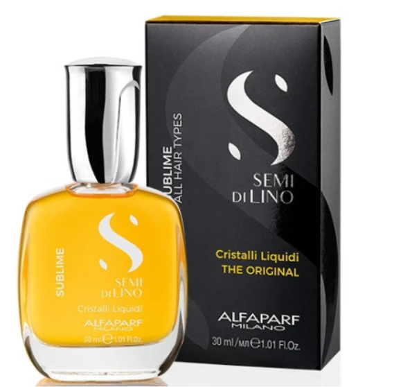 Alfaparf Milano Semi Di Lino Sublime Cristalli Liquidi spindesio suteikiantis plaukų serumas 30ml