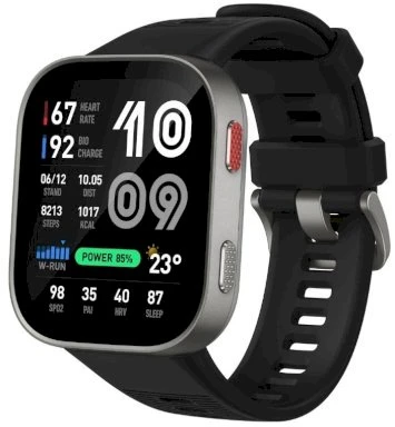 Išmanusis laikrodis Amazfit Bip Max 5,26 cm (2.07") AMOLED Skaitmeninis 432 x 514 px Ekran dotykowy Sidabrinė Wi-Fi GPS (W2568EU1N)