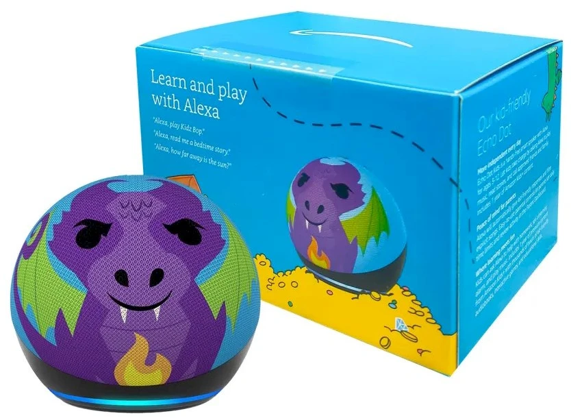 „Amazon“ – „Echo Dot Kids“ 5-osios kartos „Dragon Edition“