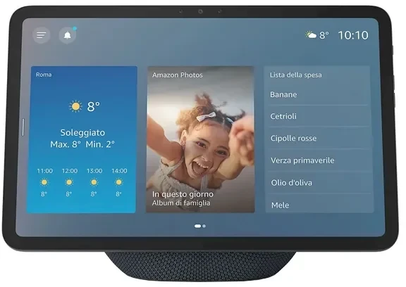 Amazon Echo Show 11, Amazon Alexa, Stačiakampis, Pilka, Ledyno balta, Anglų, Ispanų, 27,9 cm (11")