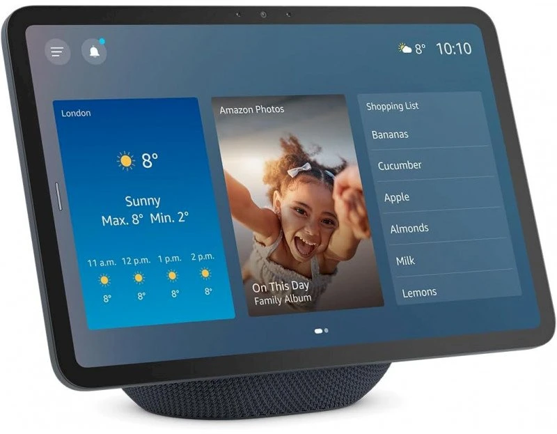 Amazon Echo Show 11, Amazon Alexa, Stačiakampis, Pilka, Ledyno balta, Anglų, Ispanų, 27,9 cm (11")