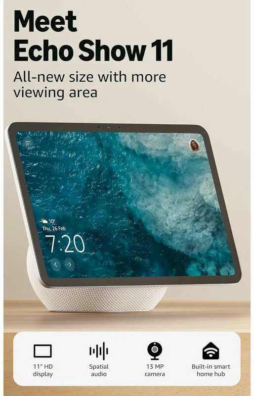 Amazon Echo Show 11 (2025) Baltas DE
