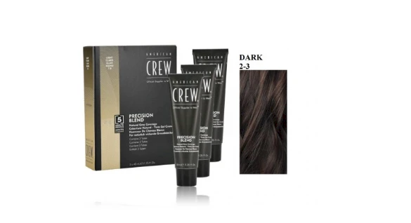 „American Crew Precision Blend“ plaukų dažai 3 kartus, 40 ml, tamsi 2-3