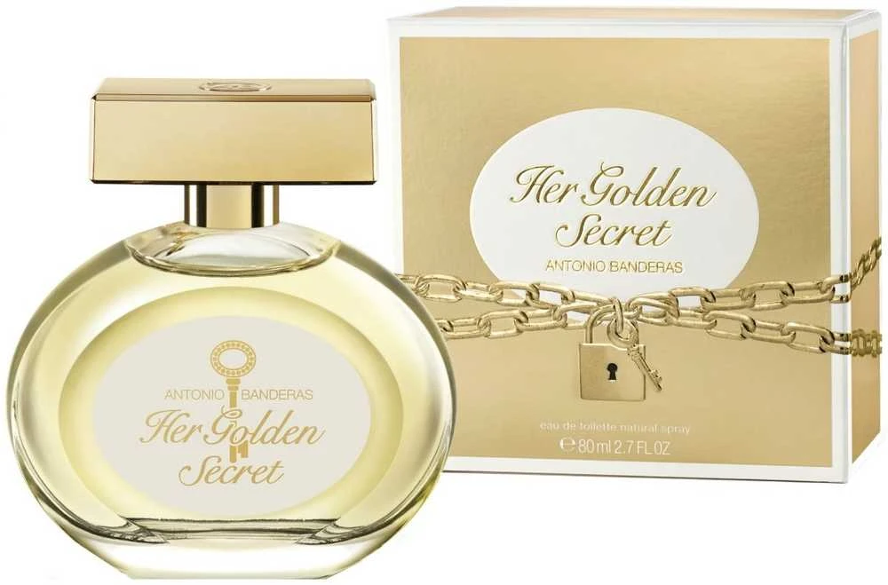 Antonio Banderas Her Golden Secret EDT tualetinis vanduo moterims, 80 ml